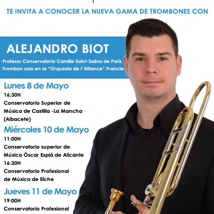Descubre la gama de trombones con Alejandro Biot Descubre la gama de trombones con Alejandro Biot